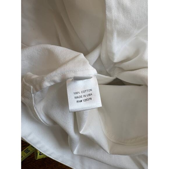 Jeune Otte White Cotton Shift Dress Women’s Small Made in USA Minimalist $358 - Picture 8 of 9